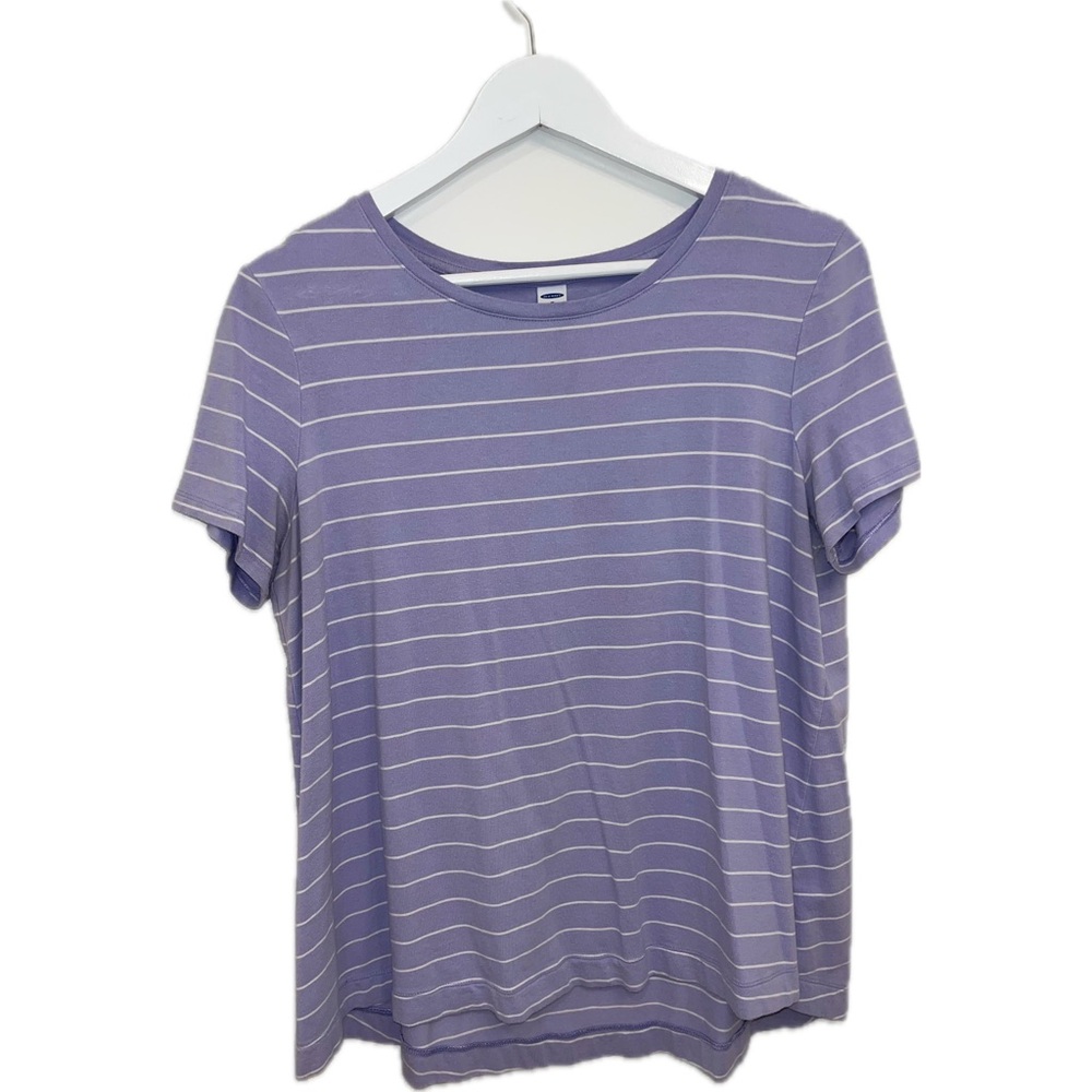 Old Navy Lavender Striped Tee